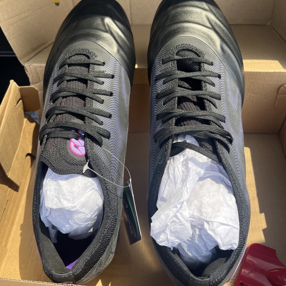 Canterbury Phoenix Genesis Elite SG Shoes US 16 Cleats Metal Studs Black Purple